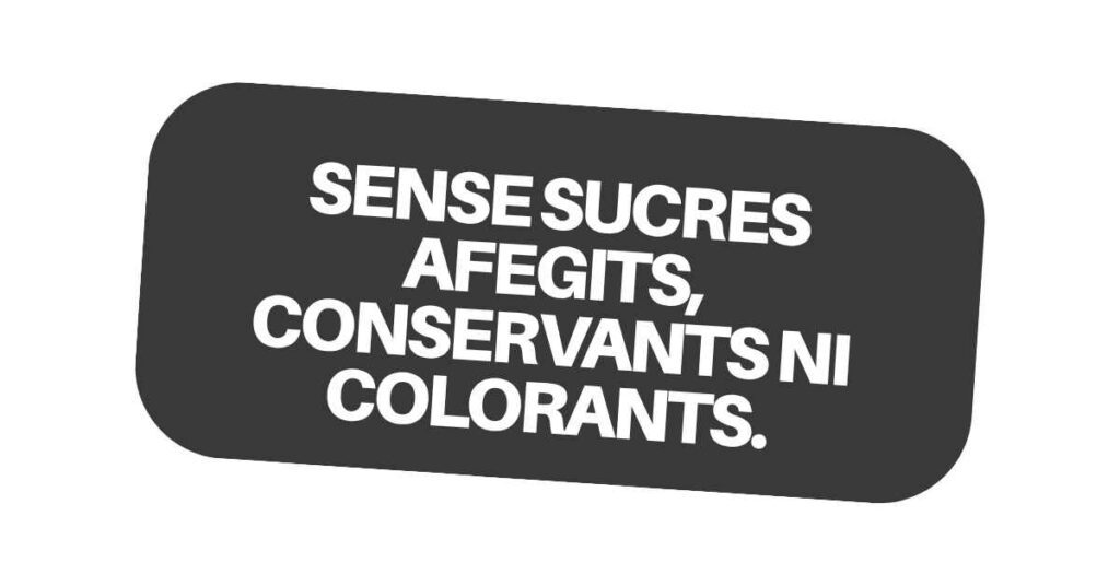 sense sucres afegits
